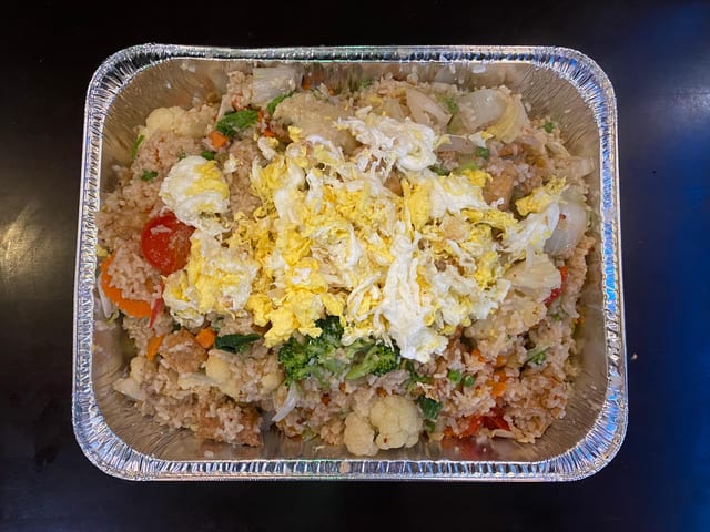 Thai Fried Rice (Gluten free sauce) (Tray).