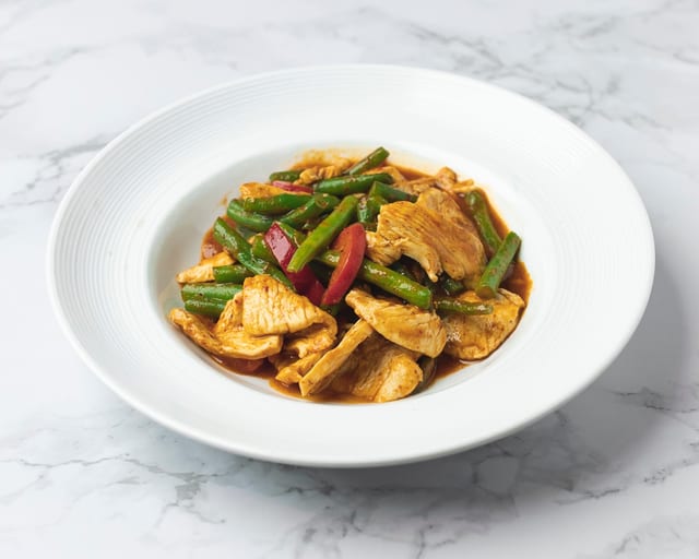 Pad Prik King - Thai Red Curry Stir-Fry.