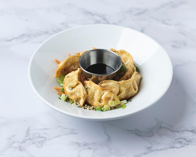 Crispy Vegan Gyoza.