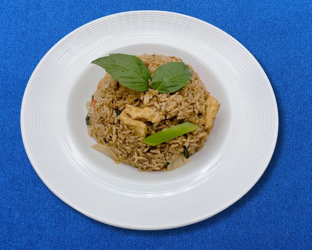 Vegan Thai Basil Spicy Fried Rice (Tray).