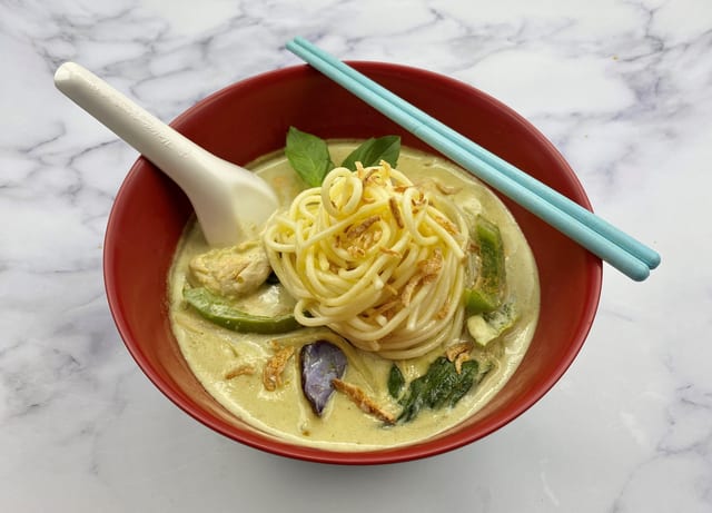 Thai Green Curry Noodle.