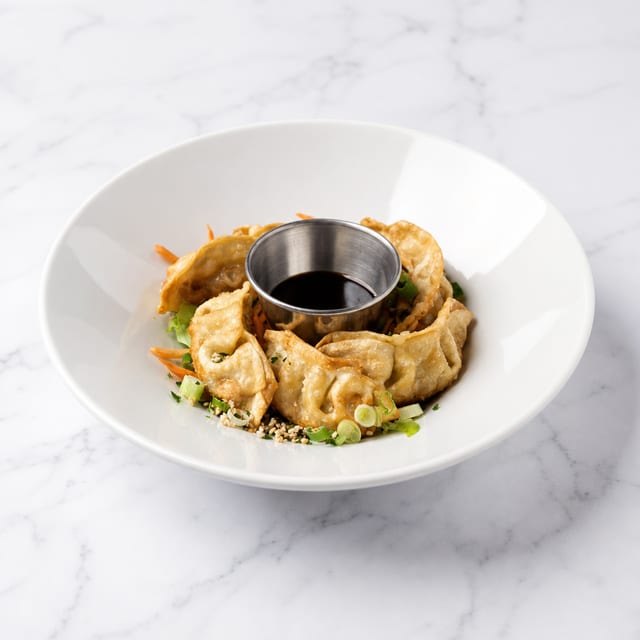 Crispy Vegan Gyoza.