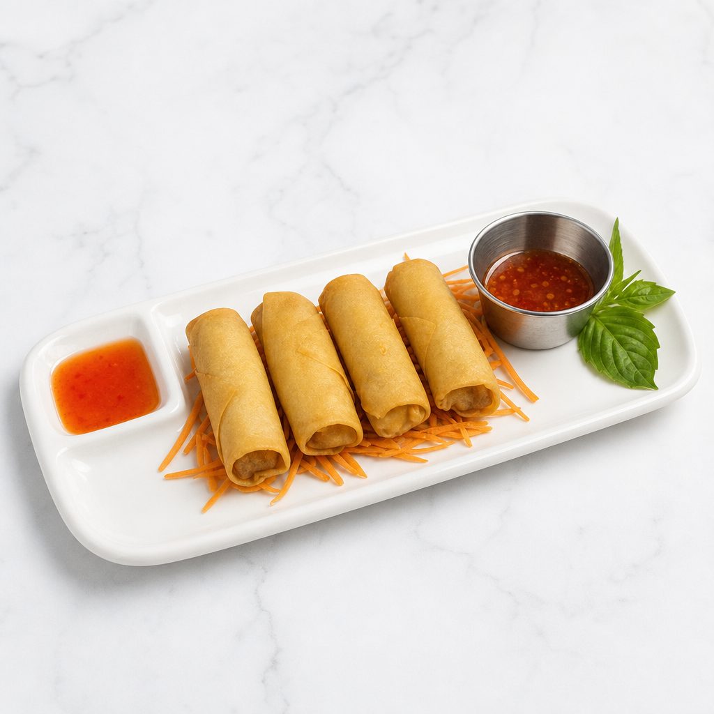 (HH) Crispy Vegetarian Spring Rolls 4pcs.