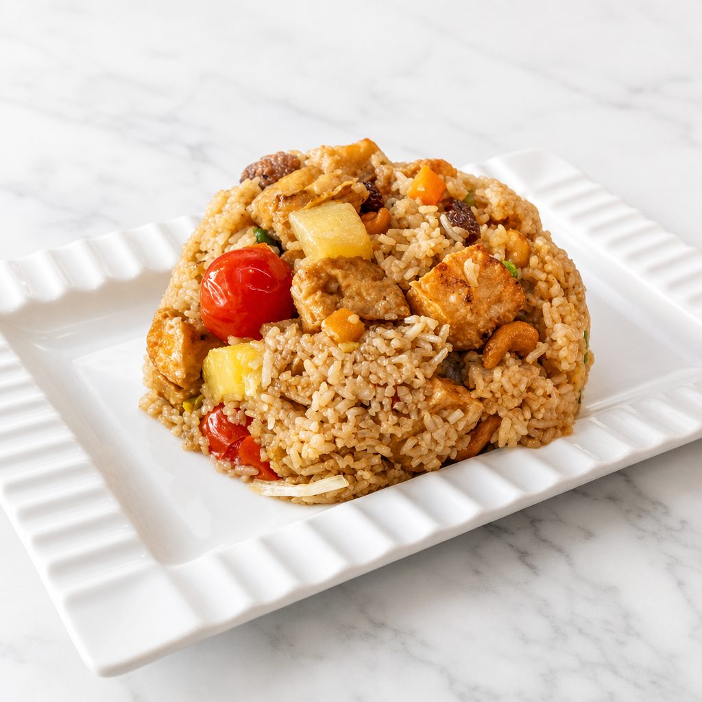 Vegan Pineapple Fried Rice (Tray).