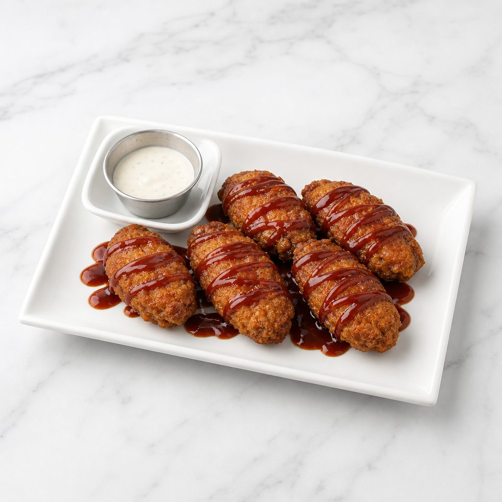 (HH) Chicken Wings 5 pcs Honey BBQ Sauce.