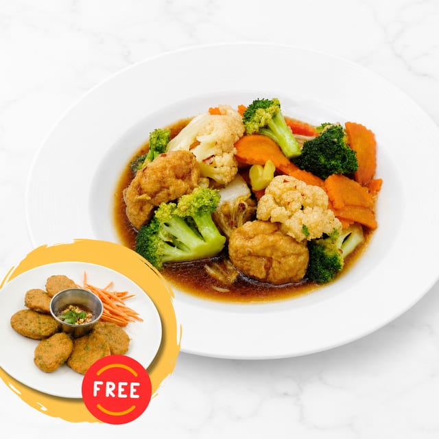 Mixed Vegetables Stir Fry (with FREE Thai Fish Cake).