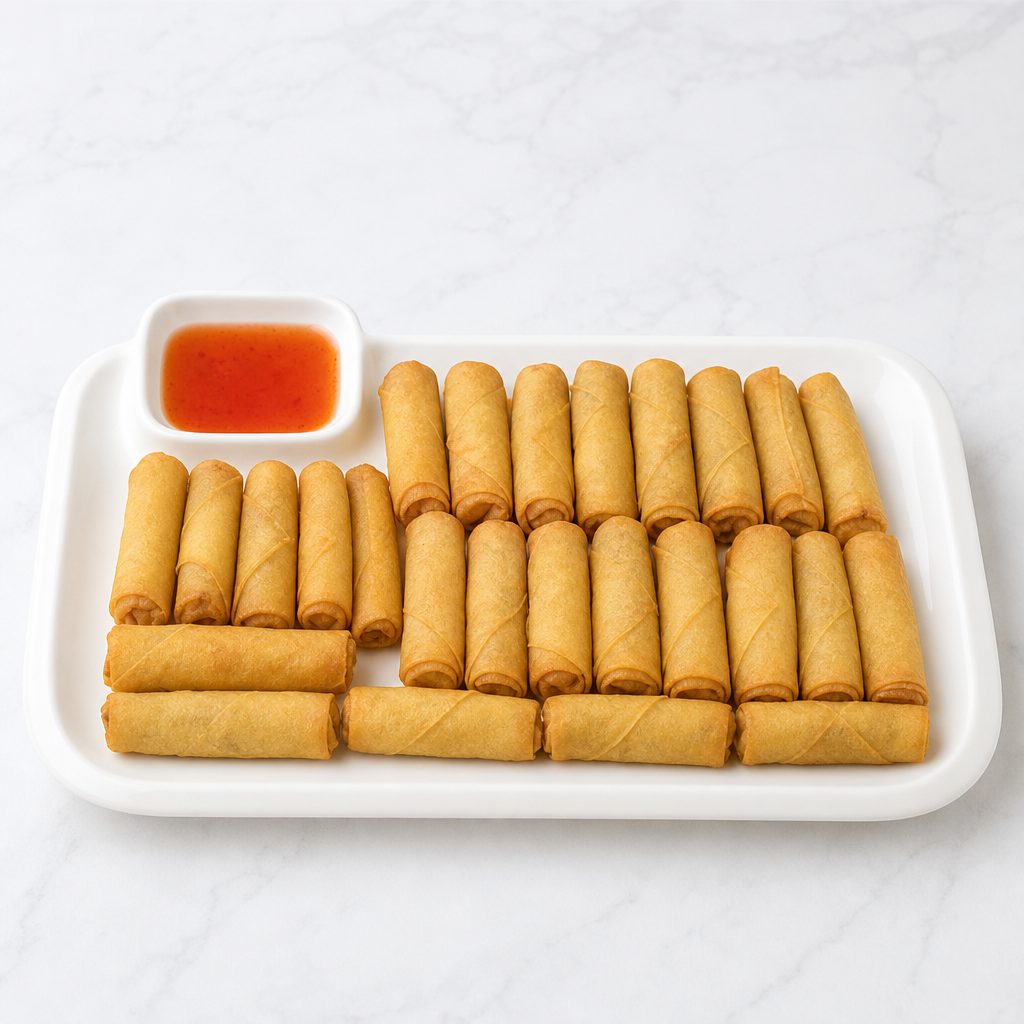 Crispy Vegetarian Spring Rolls (30 Pieces Tray).