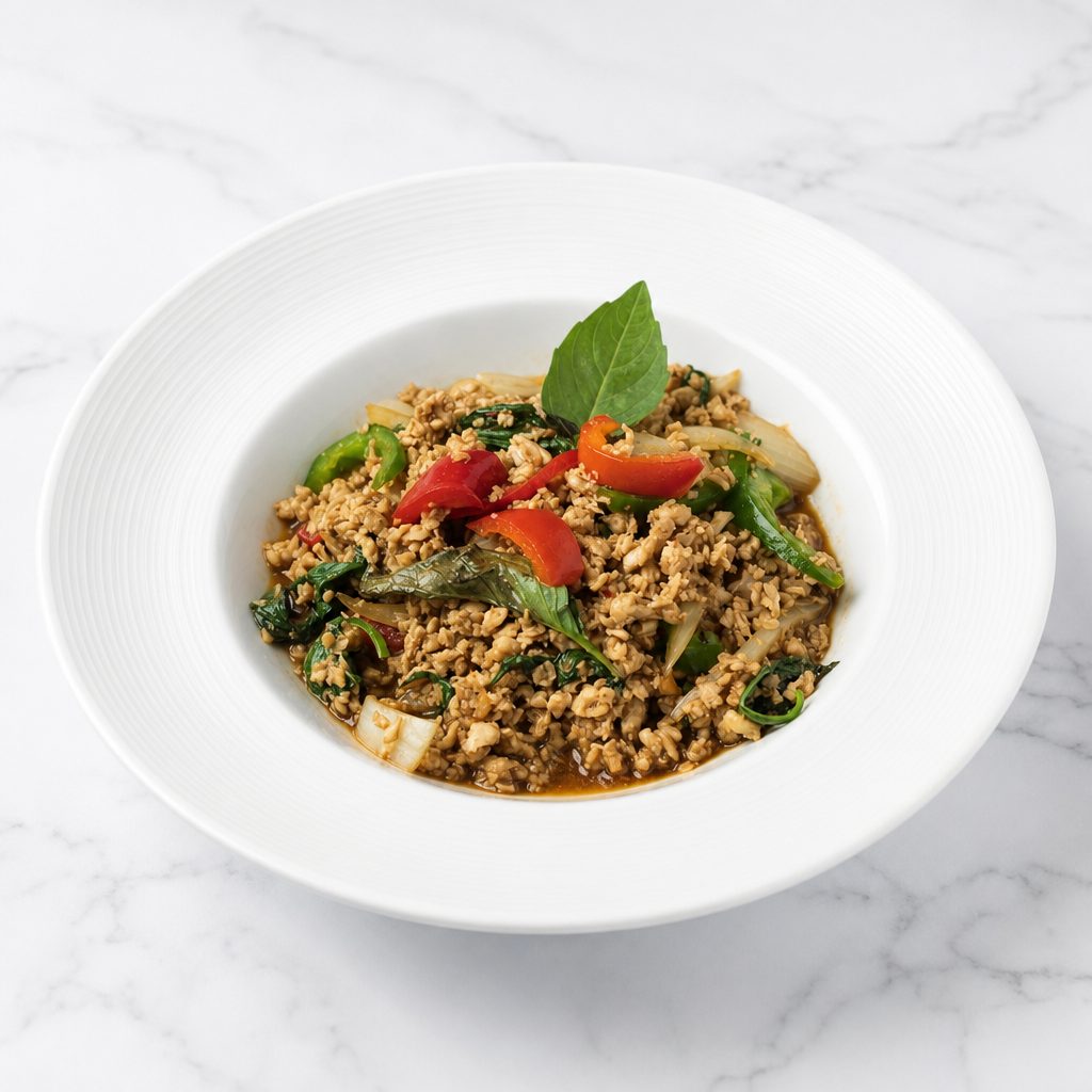 Ka Praw - Thai Basil Stir-Fried (Gluten Free Sauce).
