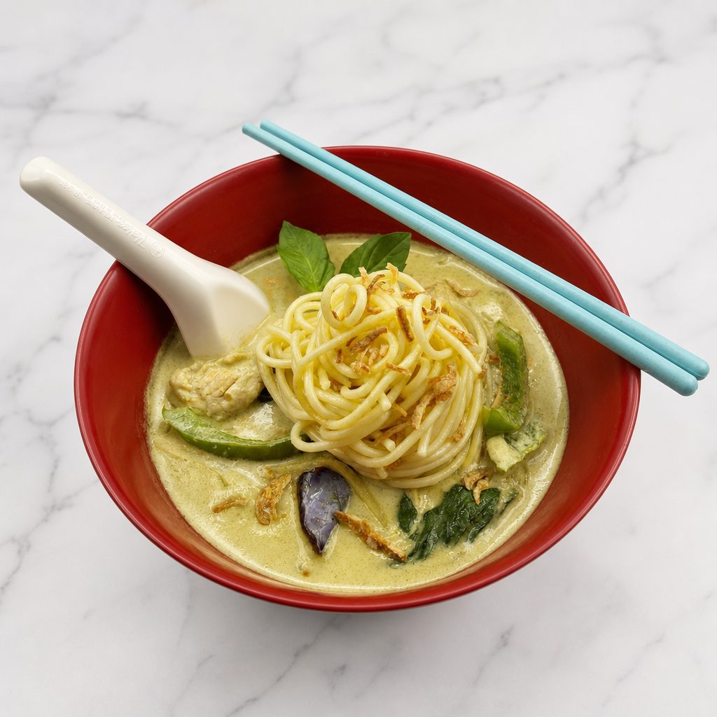 Thai Green Curry Noodle.