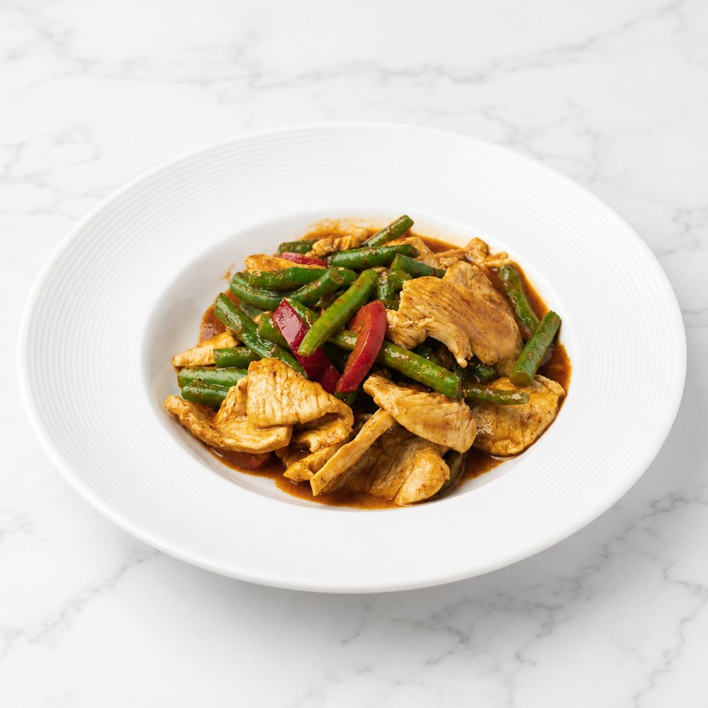 Pad Prik King - Thai Red Curry Stir-Fry (Tray).