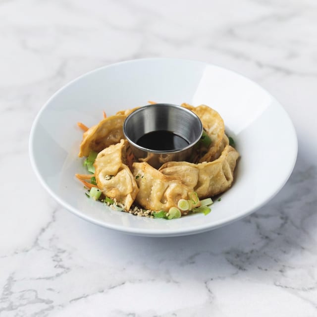 Crispy Vegan Gyoza.
