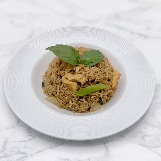 Vegan Thai Basil Spicy Fried Rice (Tray).