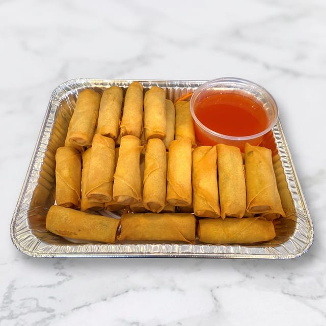 Crispy Vegetarian Spring Rolls (30 Pieces Tray).