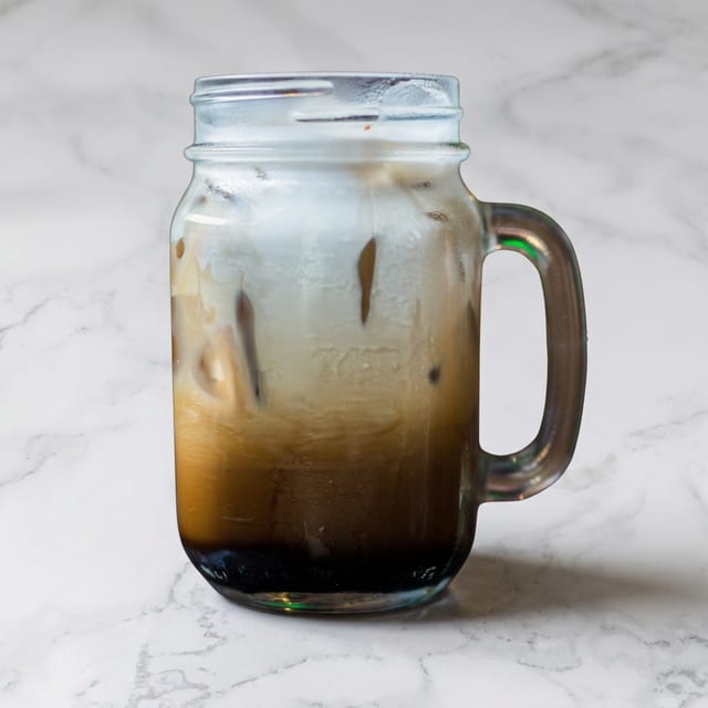 Vegan Thai Iced Coffee (Almond Milk).