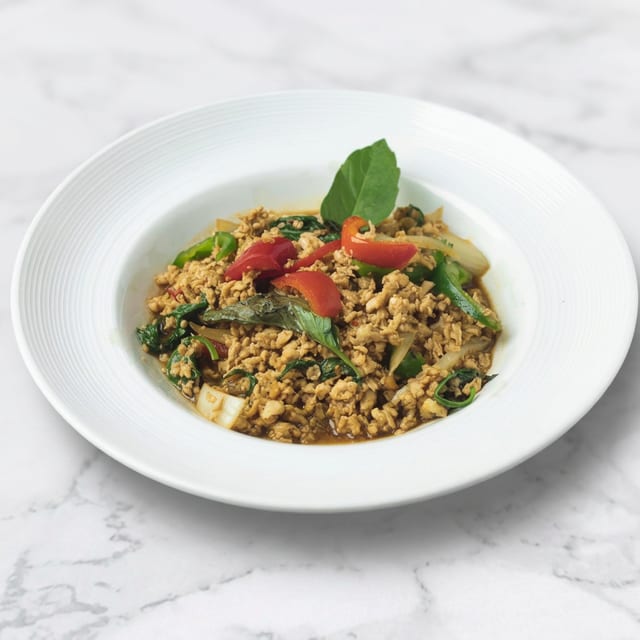 Ka Praw - Thai Basil Stir-Fried (Gluten Free Sauce).