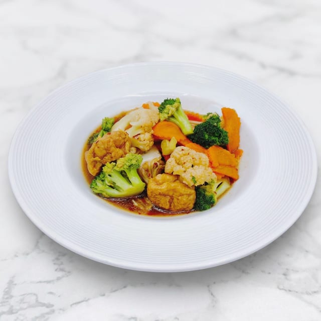 Mixed Vegetables Stir-Fry (Gluten Free Sauce).