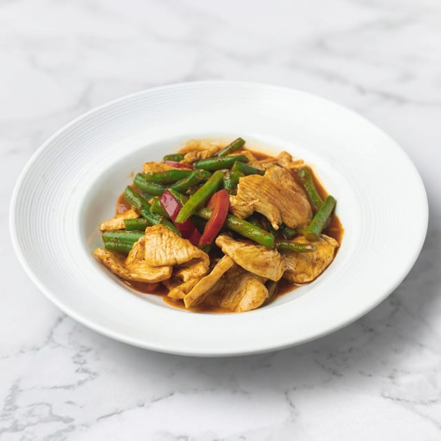 Pad Prik King - Thai Red Curry Stir-Fry.