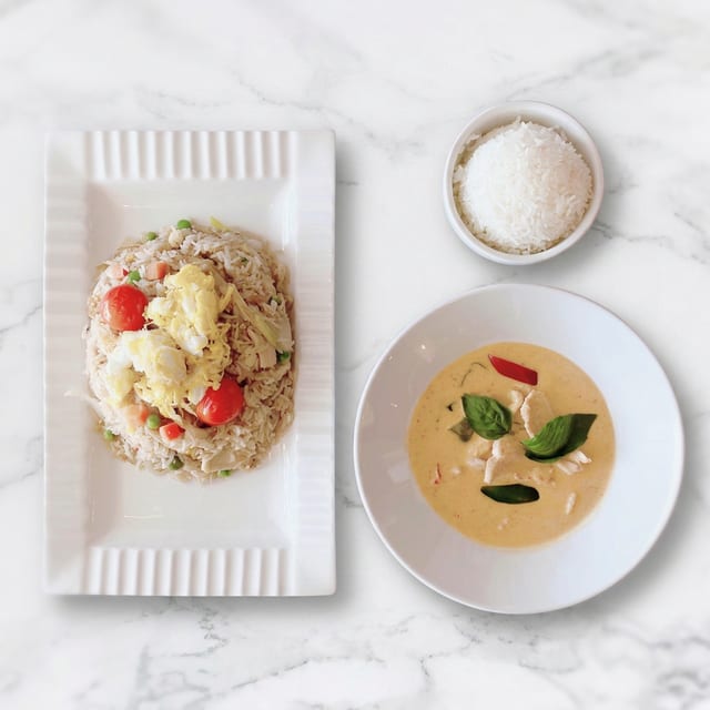 (Combo Full Size) Thai Fried Rice + Panang Curry.