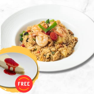 Pineapple Fried Rice (with FREE New York Cheesecake)