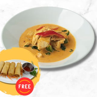 Panang Curry (with FREE Vegetable Spring Rolls)