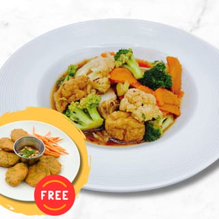 Mixed Vegetables Stir Fry (with FREE Thai Fish Cake)