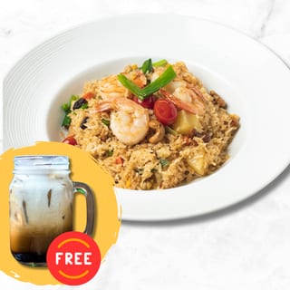 Pineapple Fried Rice (with FREE Thai Iced Coffee)