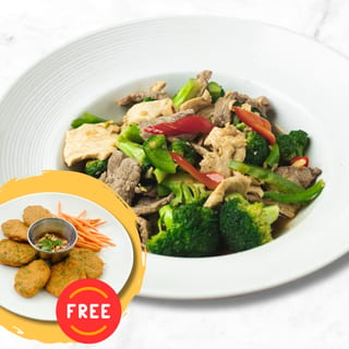 Broccoli Stir-Fry (with FREE Thai Fish Cake)