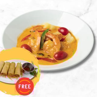 Red Curry (with FREE Vegetarian Spring Rolls)