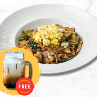 Pad See Ew (with FREE Thai Iced Coffee)